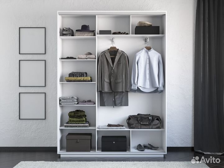 Шкаф купе трехдверный зеркальный