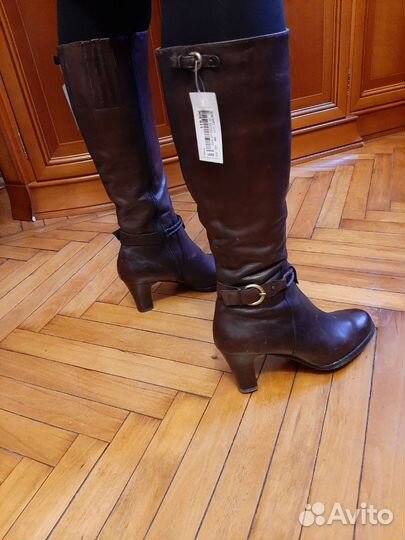 Сапоги женские демисезонные натуральная кожа 38 39