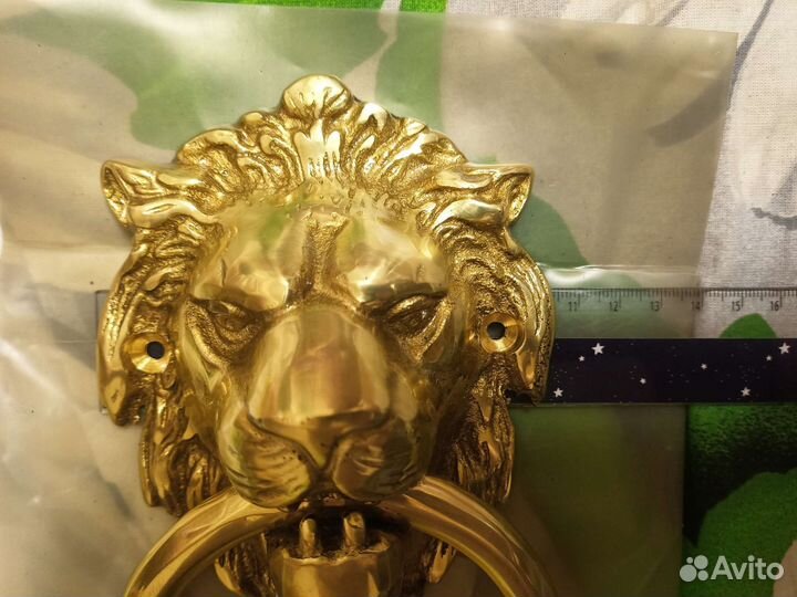 Ручка на дверь (стучалка) латунь литье