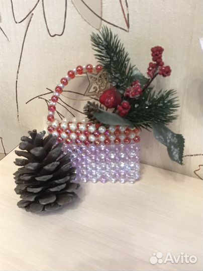 Сумка из бусин ручной работы