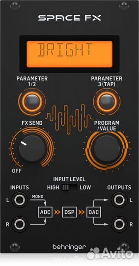 Behringer Space FX процессора стереоэффектов
