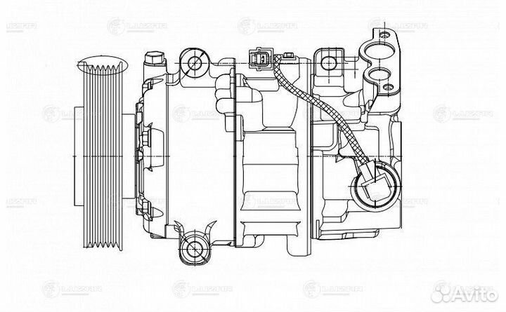 Компрессор кондиционера Рено Меган 08