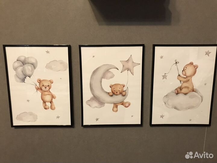 Постер в раме для детского уголка