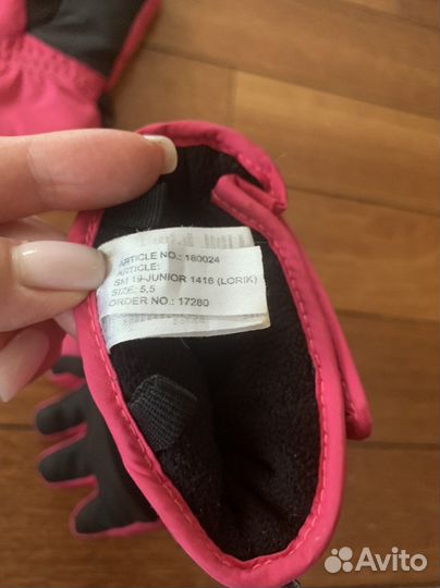 Перчатки зимние для девочки Ziener размер 5,5