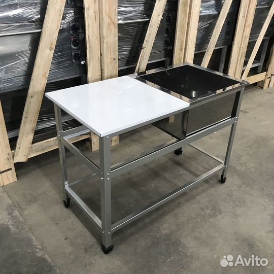 Ванна моечная с рабочей поверхностью для общепита