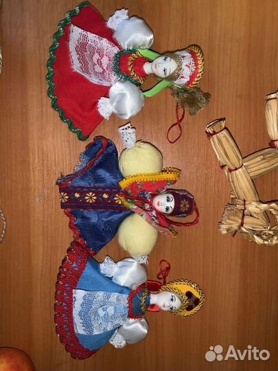 Елочные игрушки ручная работа Русские костюмы
