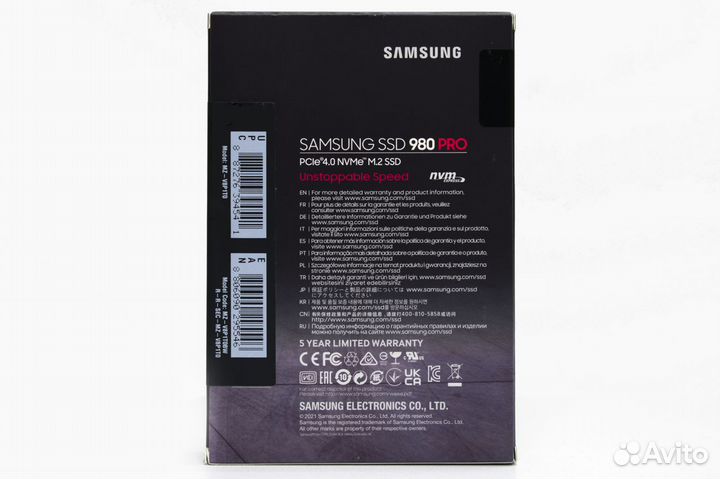 SSD M.2 накопитель Samsung 980 PRO 1TB