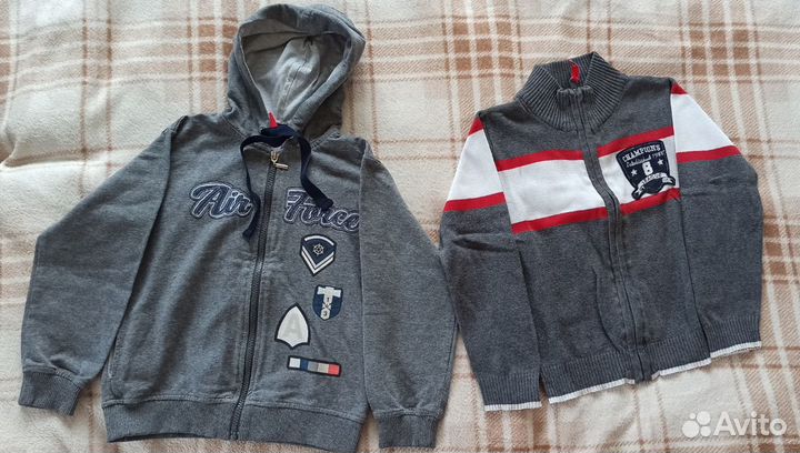 Кофты на молнии для мальчика 5-6 лет