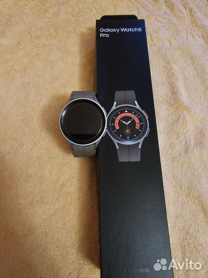 Часы samsung galaxy watch 5 pro серый титан