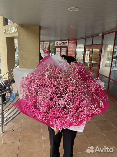 Букет гигант из гипсофилы