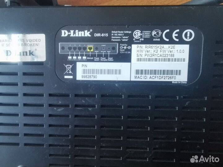 Роутер D-link DIR-615 K2A