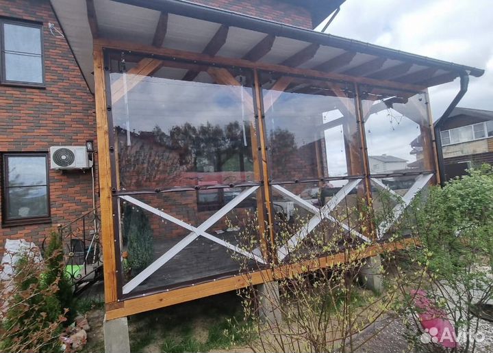 Мягкие окна для кафе летней веранды