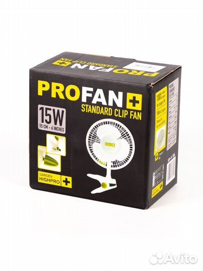 Вентилятор на клипсе clip FAN 15 см/15 Вт