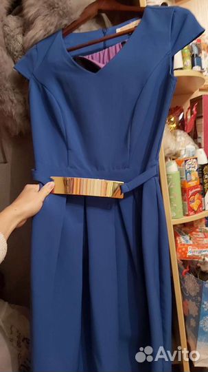 Платье новое женское синее XS 40-42