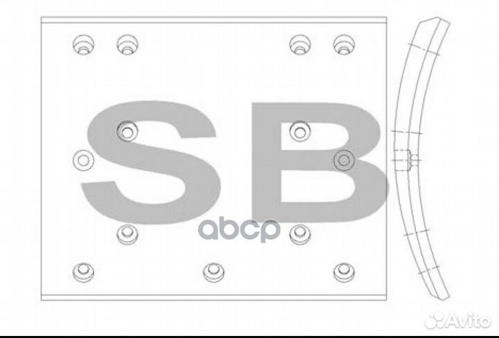 Колодки тормозные SL211 Sangsin brake