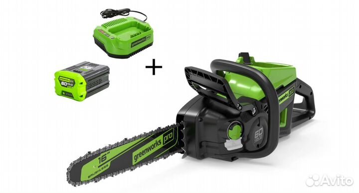 Аккумуляторная пила GreenWorks GD60CS40K2