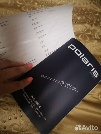 Стайлер плойка для волос polaris новый