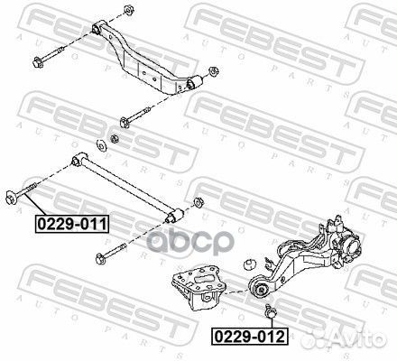 Болт с эксцентриком 0229011 Febest