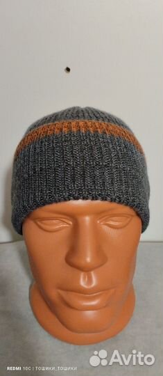 Мужская зимняя шапка вязаная
