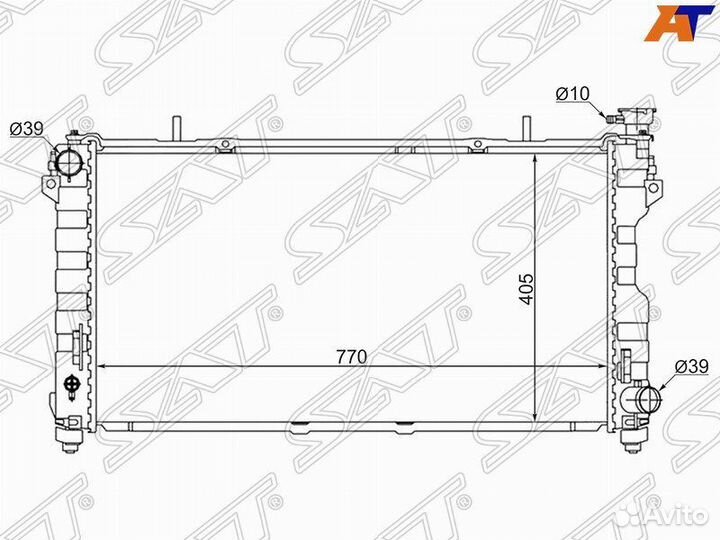 Радиатор охлаждения двигателя CR0002-01-2.4 chrysl