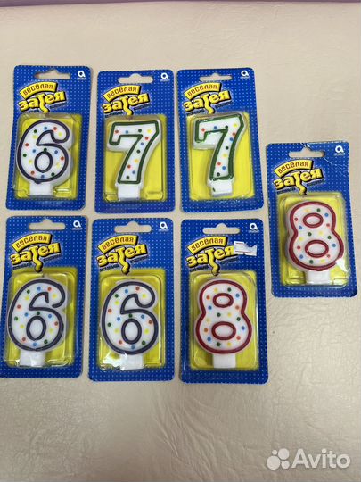 Свечи для торта / цифры для торта