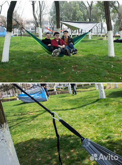 Туристический гамак из парашютной ткани konoo DC00