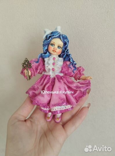 Ватные елочные игрушки, Мальвина, игрушки на елку