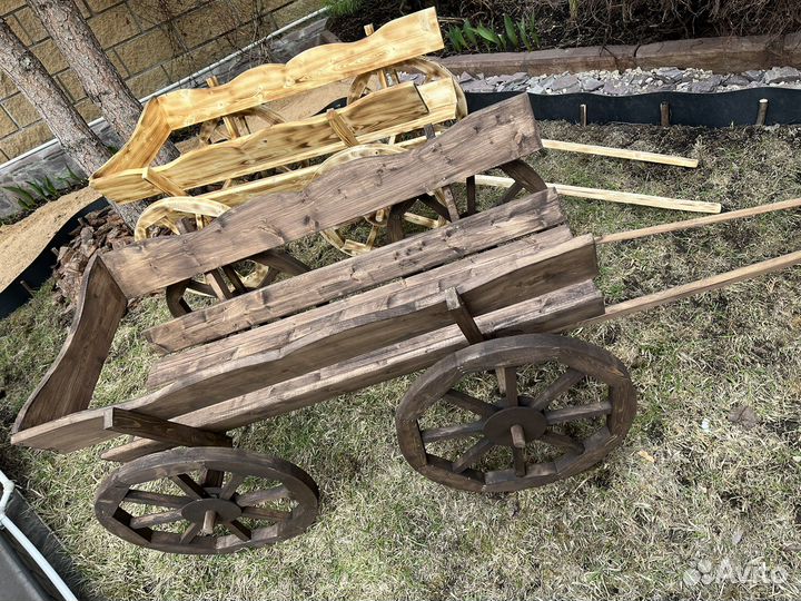 Полка тележка. Декор для дома. Декор для сада
