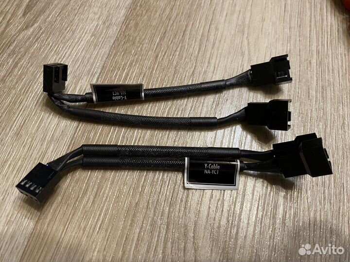 4 вентилятора NF-P14s Redux 1500 PWM + аксы