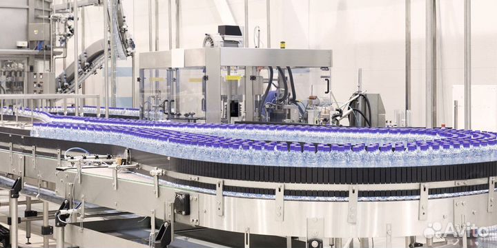 Линия розлива воды для пэт 0,25-2,0 литра