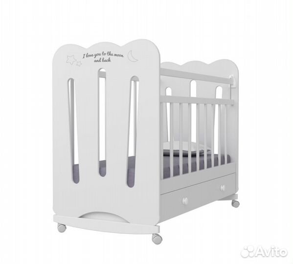 Кровать детская Desire колесо-качалка с ящиком