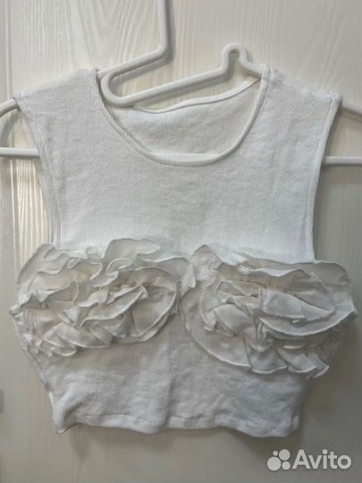 Топ с цветами