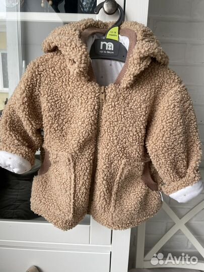 Теплая кофта мишка разм.74