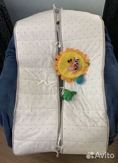 Бортики мягкие в кроватку Икеа Ленаст + мобил