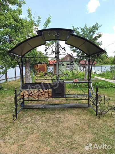 Мангал в стиле лофт