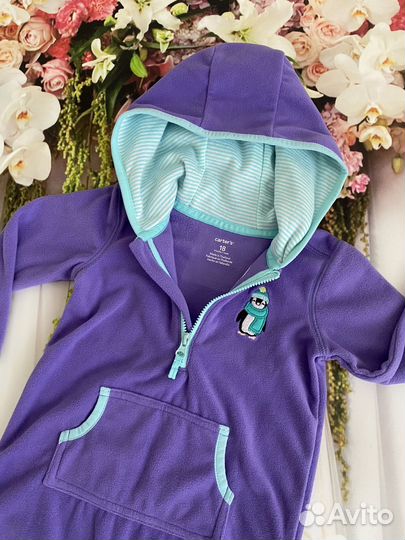 Комбинезон флисовый Carter's 80 оригинал