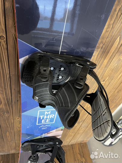 Сноуборд комплект Mthree Abstract 160cm+Крепы Flow