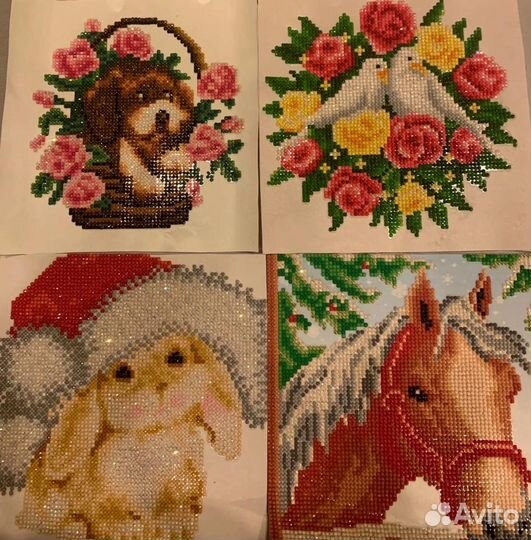 Алмазная мозаика, готовая работа