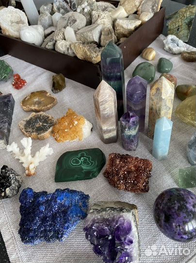 Камни и минералы набор коллекция подарок