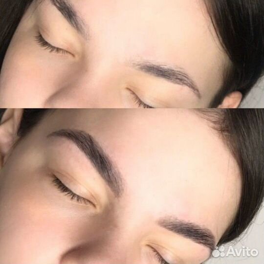 Оформление бровей /коррекция + окрашивание + уход