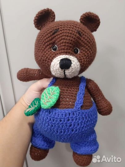Мягкий мишка ручная работа