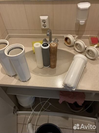 Установка систем водоочистки (обратный осмос)