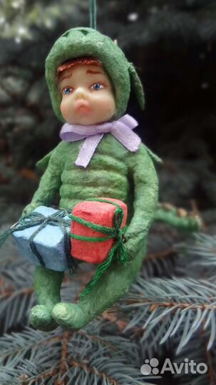 Ватная игрушка дракончик