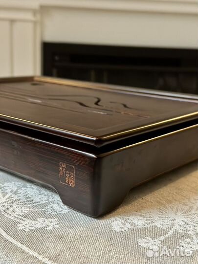 Чабань чайная доска бамбук 37х26 см