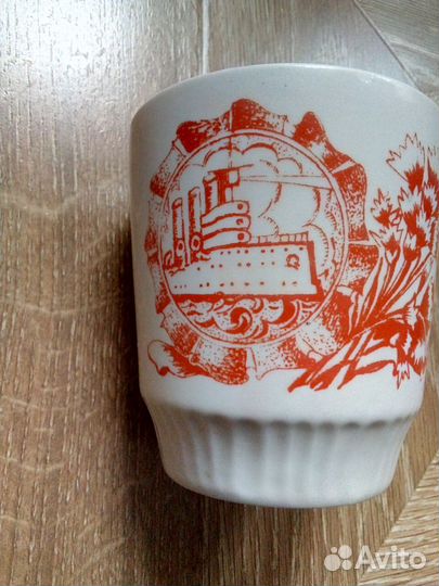 Чашка чайная СССР агитфарфор 