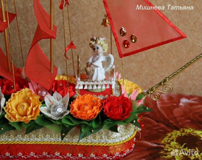 Поделки корабли из конфет