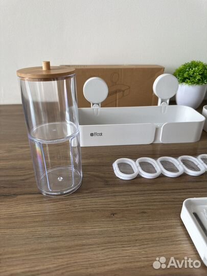 Полка для ванной комнаты кухни настенная 2 шт