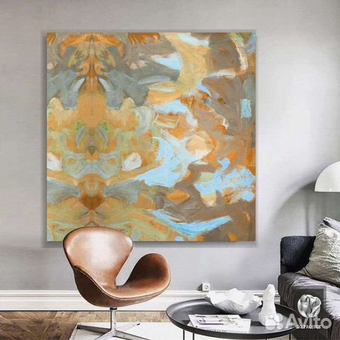 Картина маслом на холсте: утончённая абстракция