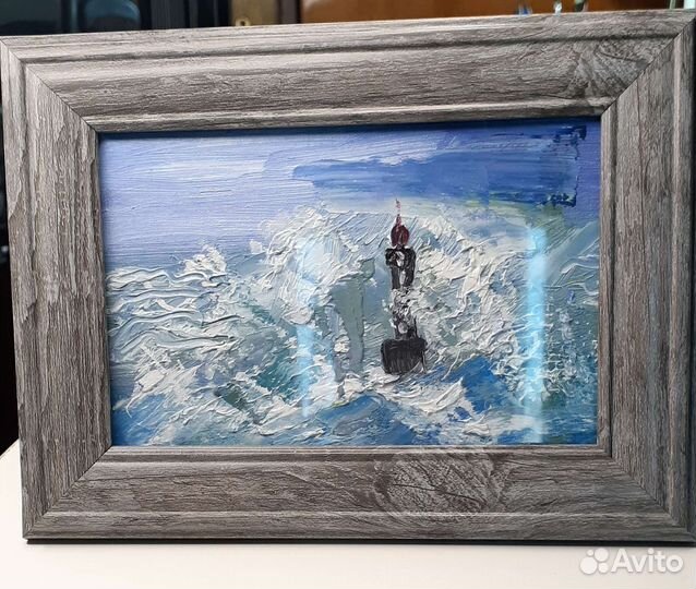 Картина маслом маяк