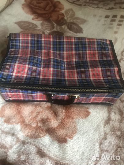 Чемодан СССР текстиль ретро винтаж